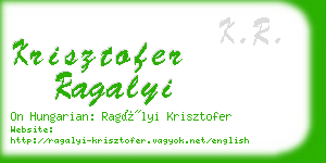 krisztofer ragalyi business card